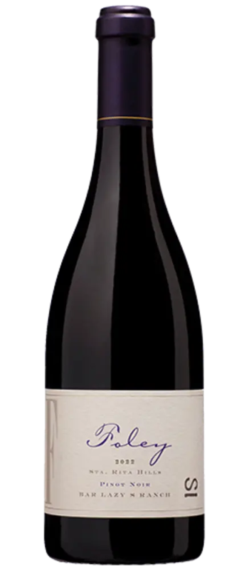 bar lazy s ranch pinot noir 2022 sta rita hills bottle shot