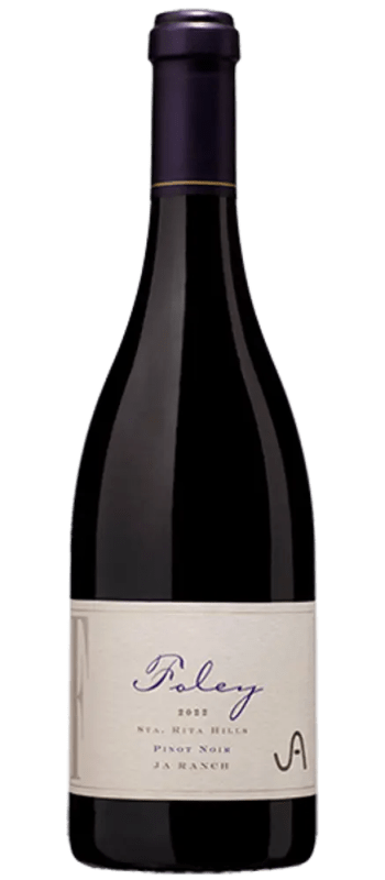 ja ranch pinot noir 2022 sta rita hills bottle shot
