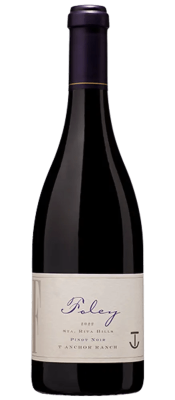 t anchor ranch pinot noir 2022 sta rita hills bottle shot